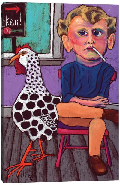 Fried Chicken Canvas Art Print - David Hinds