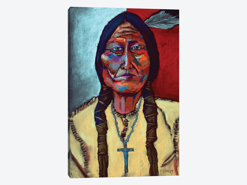 Sitting Bull by David Hinds 1-piece Canvas Wall Art