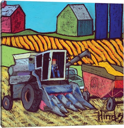 The Gleanor Canvas Art Print - Tractors
