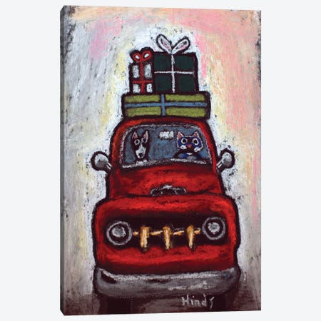 Happy Holidays Canvas Print #DHD373} by David Hinds Canvas Art Print
