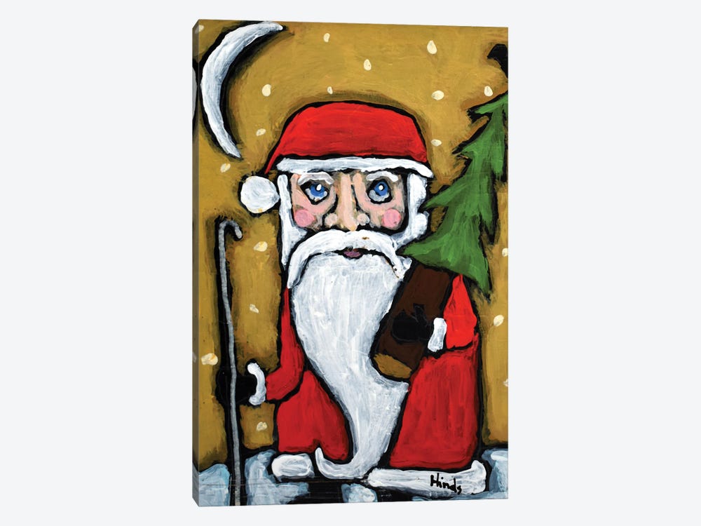 Santa's Christmas Tree by David Hinds 1-piece Canvas Artwork