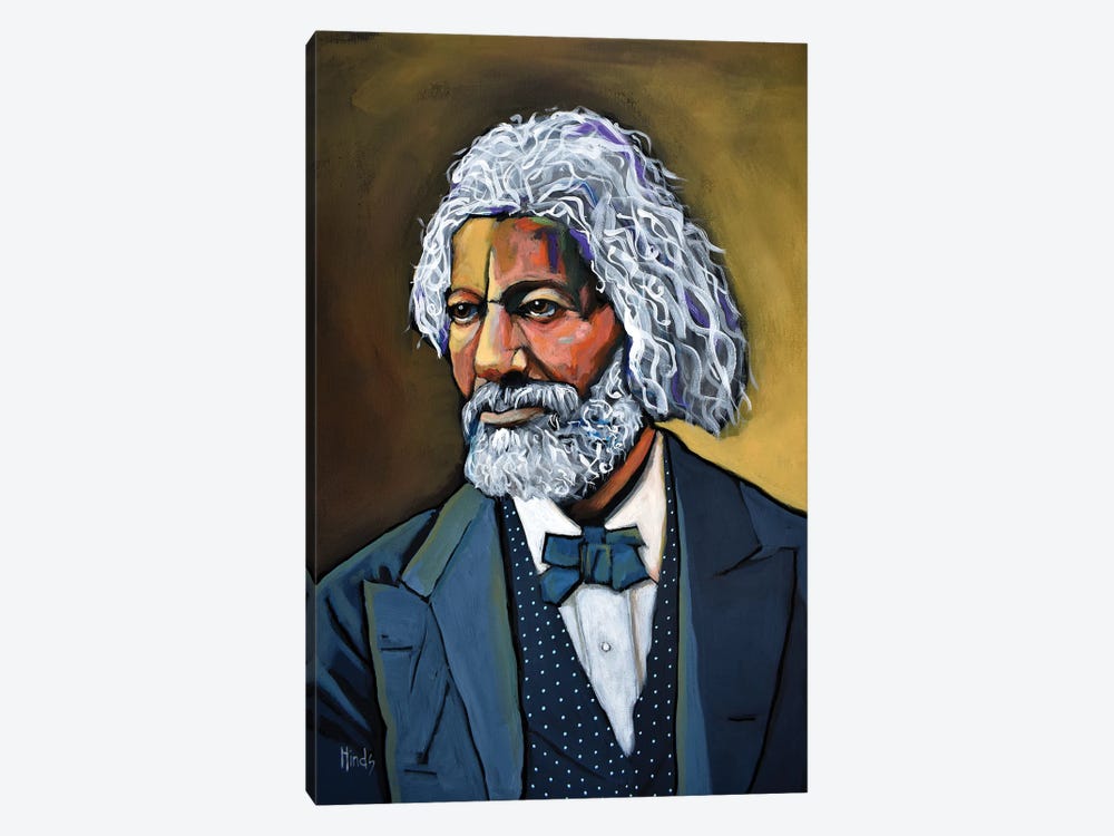Frederick Douglass by David Hinds 1-piece Canvas Art Print