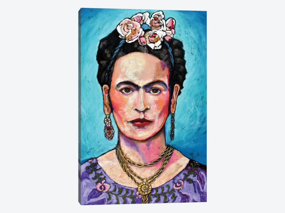 Frida Kahlo Portrait by David Hinds 1-piece Canvas Art
