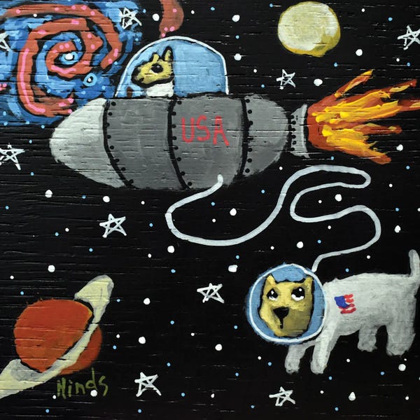 Giclee Features: Dogs In Space by David Hinds