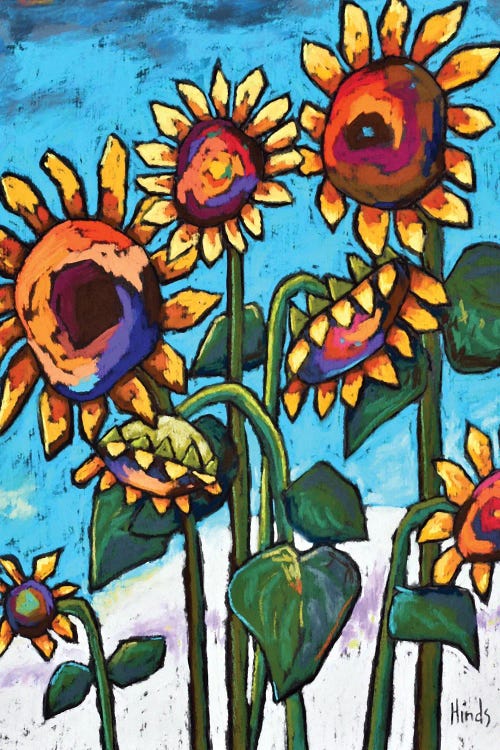 Sunflower Delight by David Hinds wall art