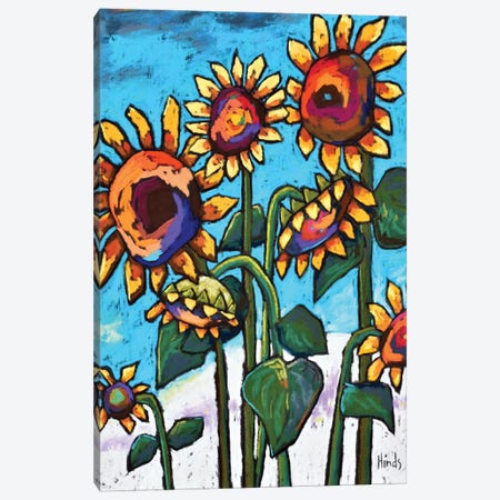 Sunflower Delight Canvas Print #DHD414} by David Hinds Canvas Print