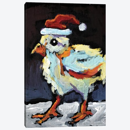 Christmas Chick Canvas Print #DHD417} by David Hinds Canvas Art Print