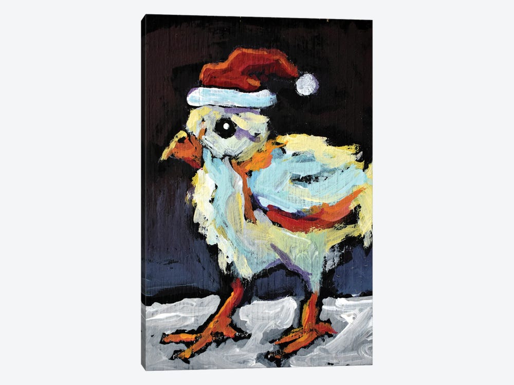 Christmas Chick by David Hinds 1-piece Canvas Wall Art