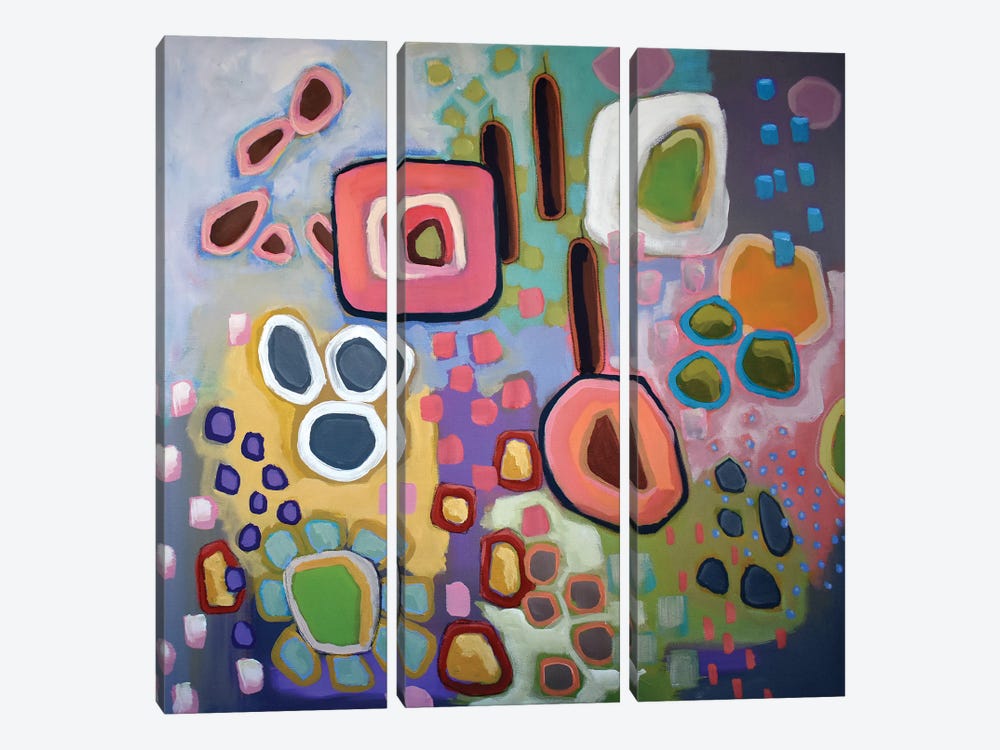 Square Pegs And Round Holes by David Hinds 3-piece Canvas Artwork