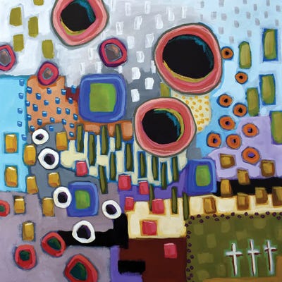 And Life Goes On by David Hinds multi panel art