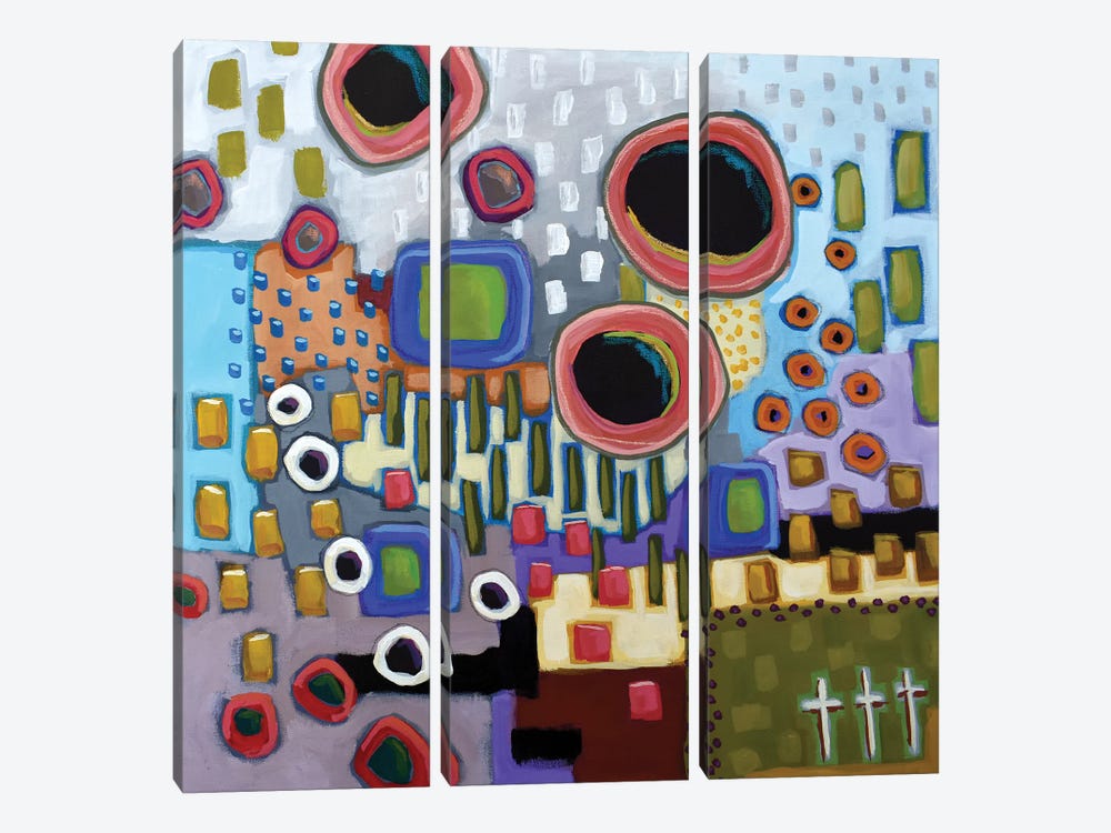 And Life Goes On by David Hinds 3-piece Canvas Print