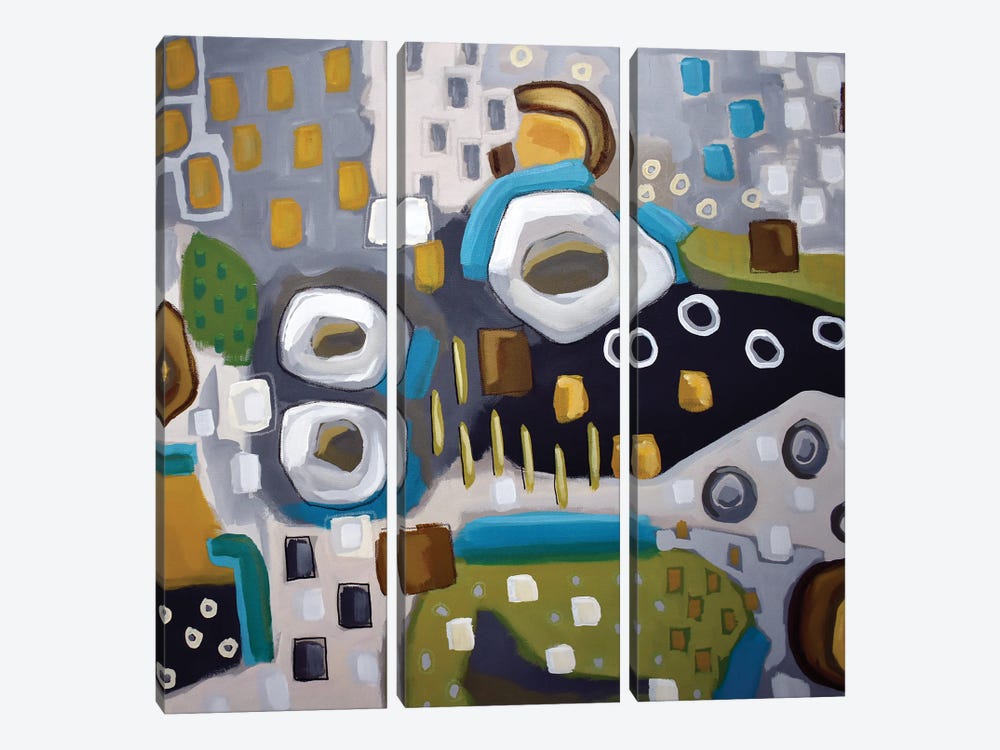 On The Gray by David Hinds 3-piece Canvas Art