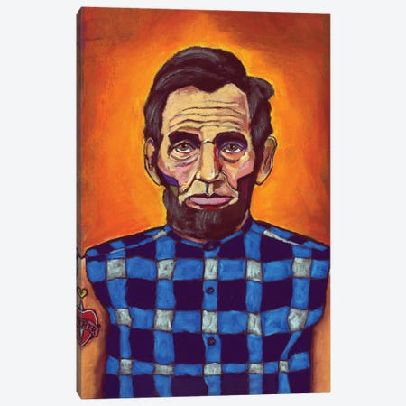 Lincoln's Mother Tattoo Canvas Print #DHD42} by David Hinds Canvas Wall Art