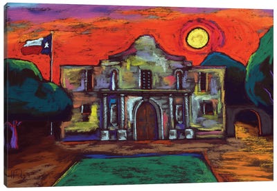 Remembering The Alamo Canvas Art Print - Texas Art