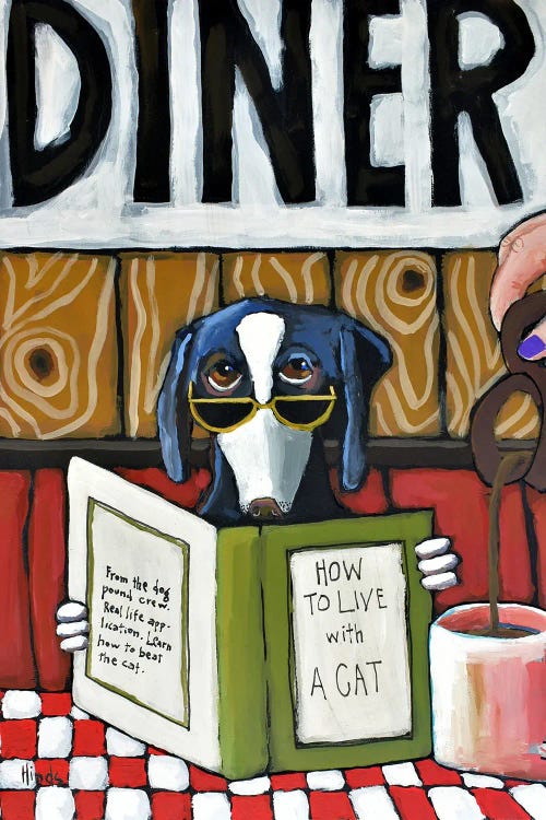 Diner Dog by David Hinds wall art