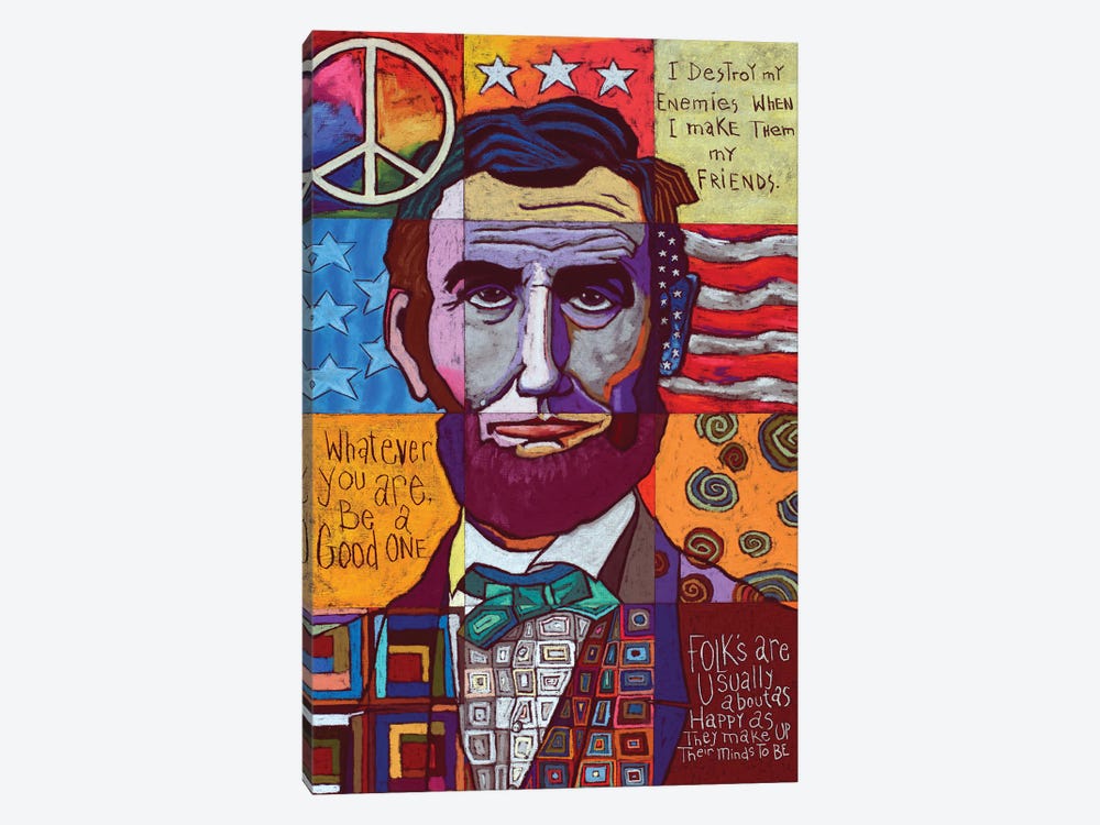 Abraham Lincoln Sectional by David Hinds 1-piece Canvas Art