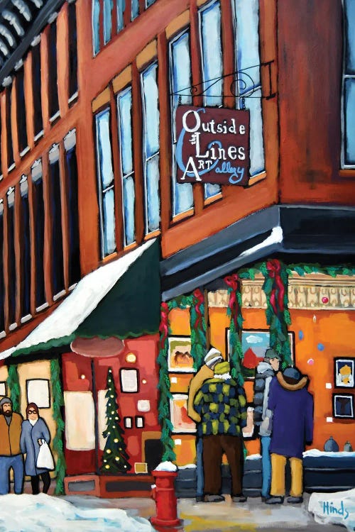 Christmas In Galena by David Hinds wall art