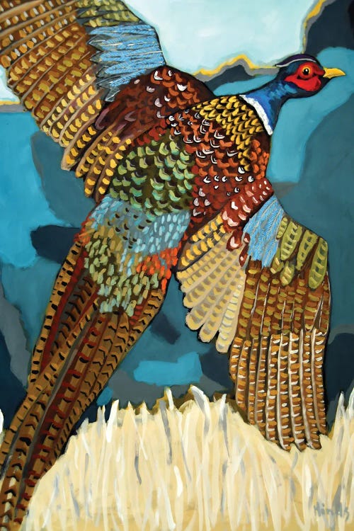 Flushed Pheasant by David Hinds wall art