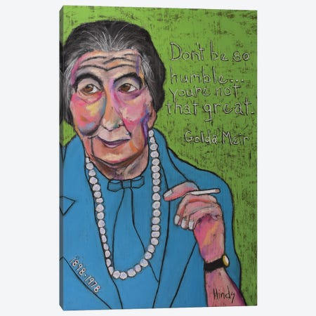 Golda Meir Canvas Print #DHD51} by David Hinds Canvas Print