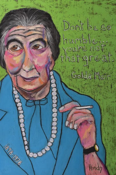 Smoking: Golda Meir by David Hinds