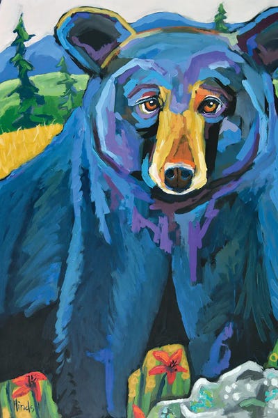 Wall Art: Curious Black Bear by David Hinds