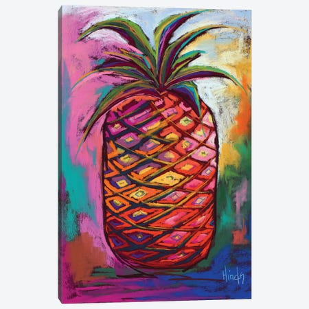Pineapple Canvas Print #DHD53} by David Hinds Canvas Art Print