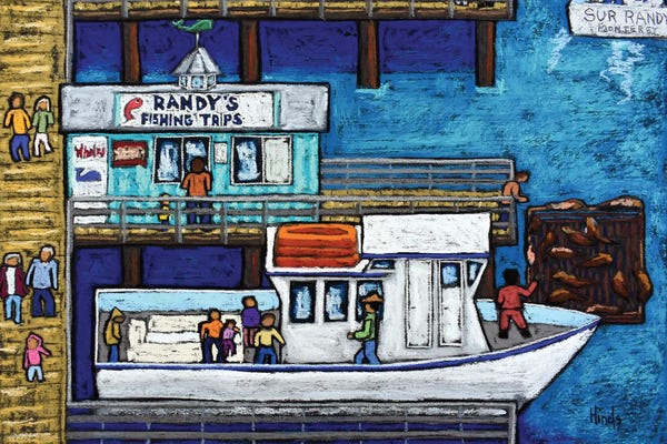 Monterey: Randy's Fishing Trips Old Fisherman's Wharf - Monterey Bay, CA by David Hinds