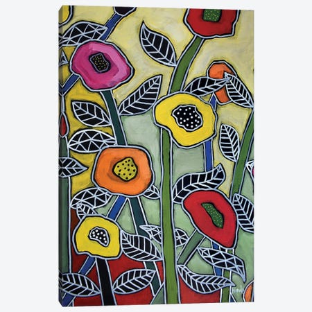 Flower Mosaic Canvas Print #DHD59} by David Hinds Canvas Art Print
