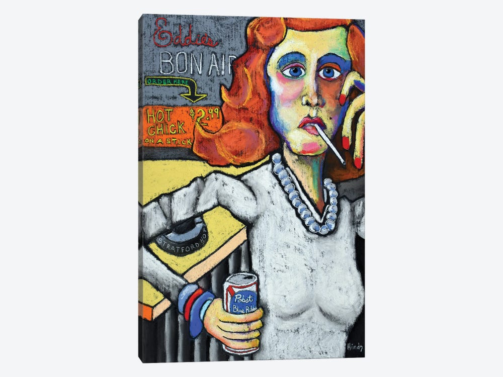 Hot Chick by David Hinds 1-piece Canvas Artwork