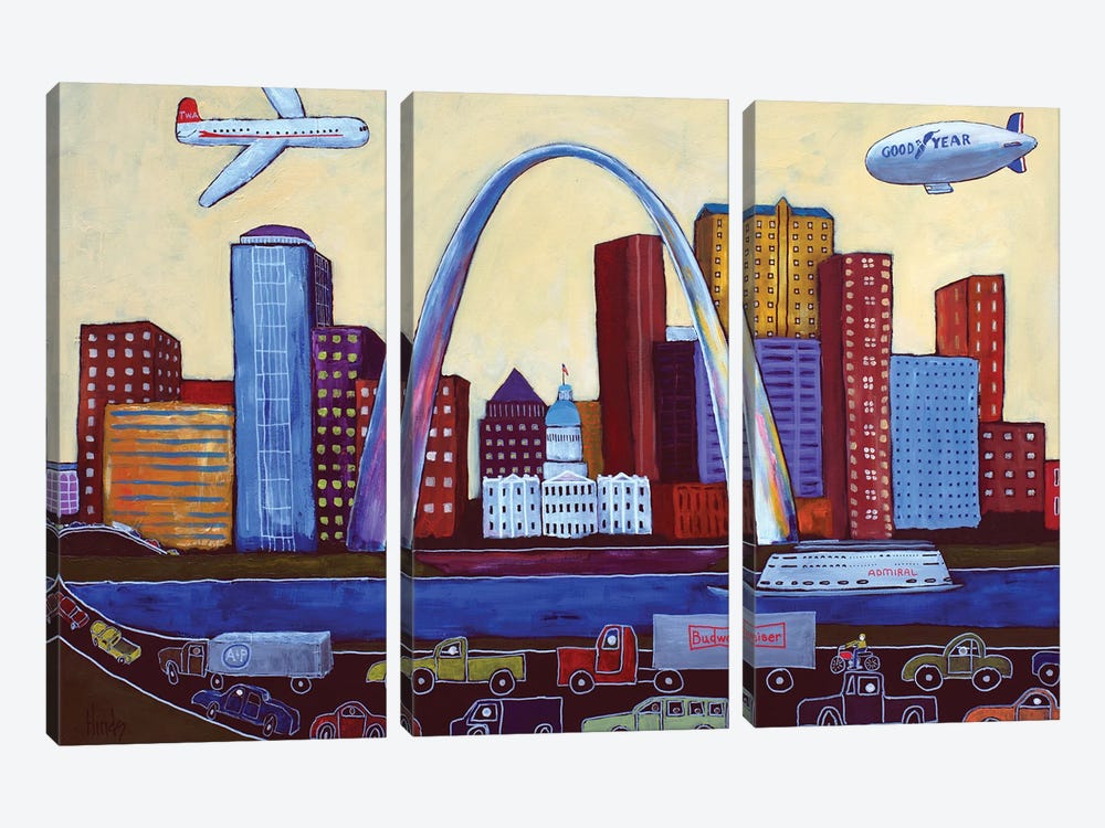 The Lou by David Hinds 3-piece Canvas Art