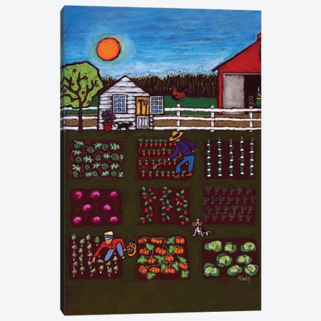 The Vegetable Patch Canvas Print #DHD6} by David Hinds Art Print