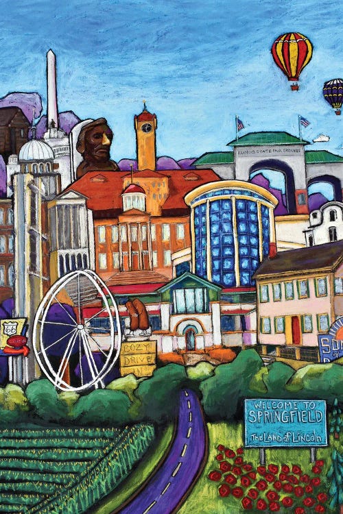 Welcome To Springfield by David Hinds wall art