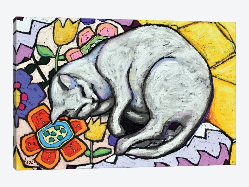 Cat Nap by David Hinds 1-piece Canvas Print
