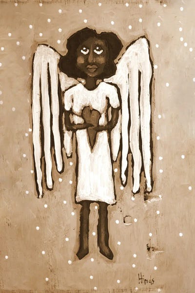Guardian Angel VII - Sepia by David Hinds canvas print