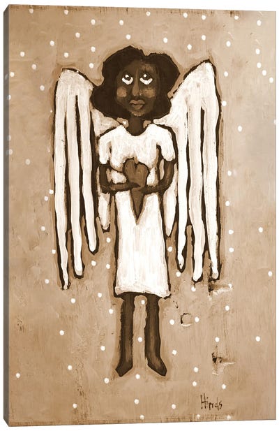 Guardian Angel VII - Sepia Canvas Art Print - David Hinds
