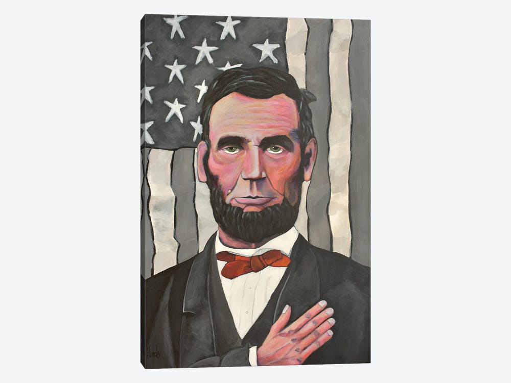 Abraham Lincoln Pledges To The Republic by David Hinds 1-piece Canvas Wall Art