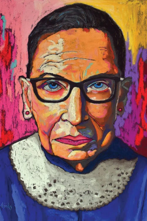 Ruth Bader Ginsburg by David Hinds wall art