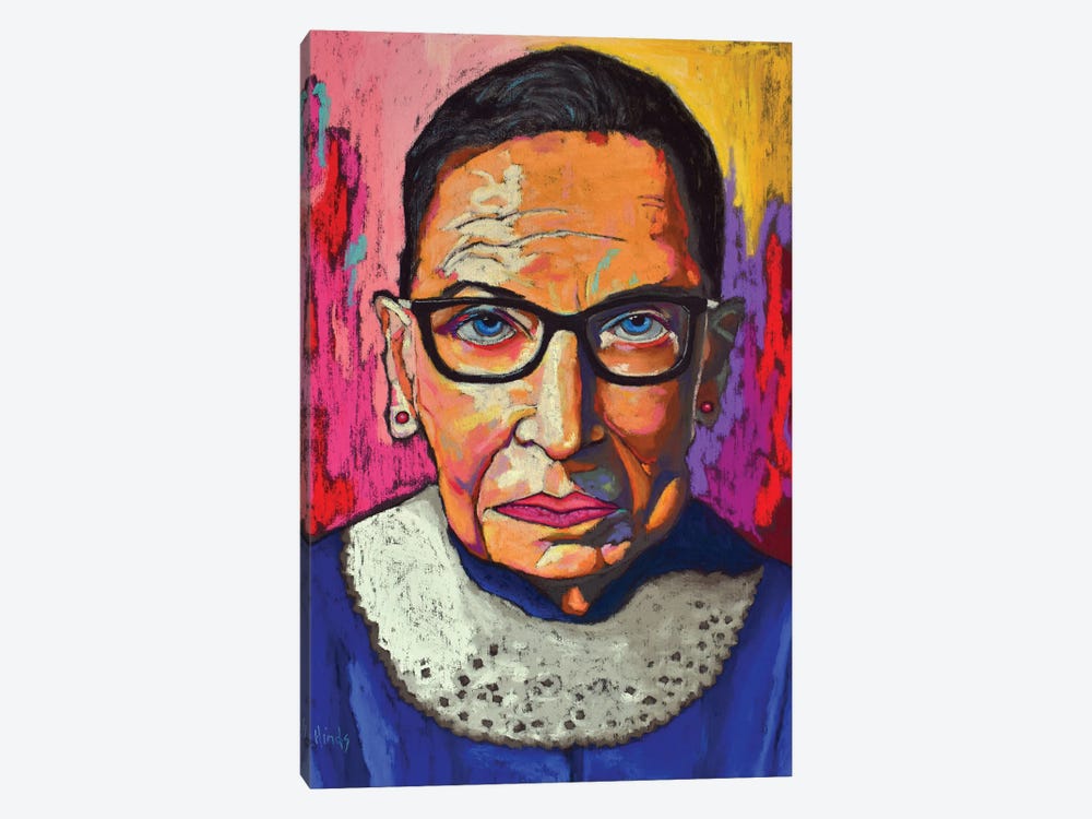 Ruth Bader Ginsburg by David Hinds 1-piece Canvas Artwork