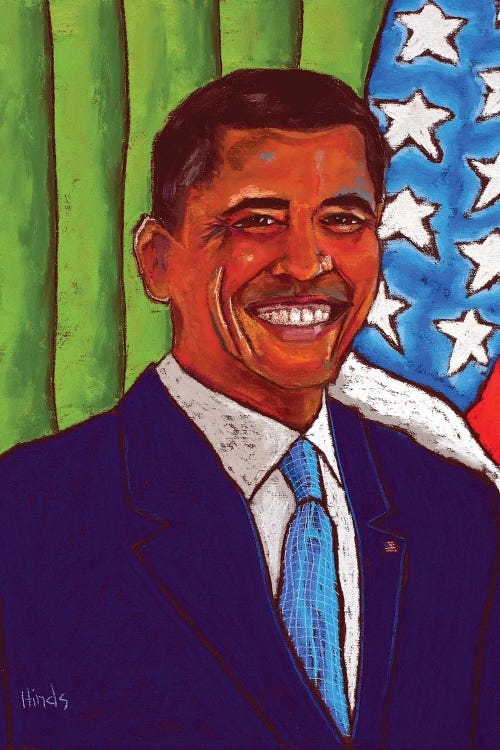 Barack Obama by David Hinds wall art