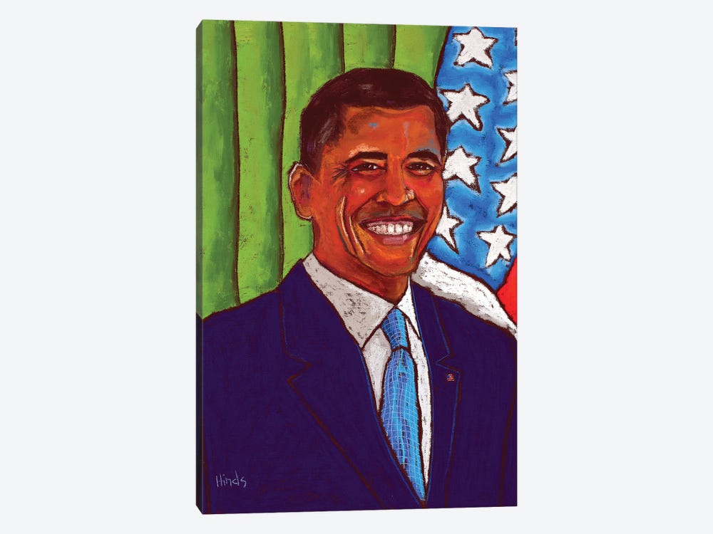 Barack Obama by David Hinds 1-piece Canvas Print