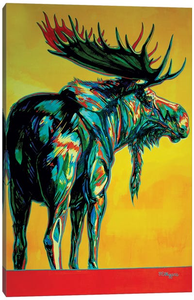 Sunset Canvas Art Print - Moose Art