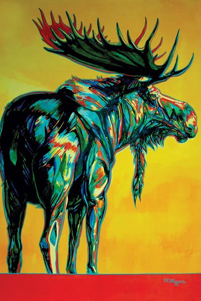 Moose: Sunset by Derrick Higgins