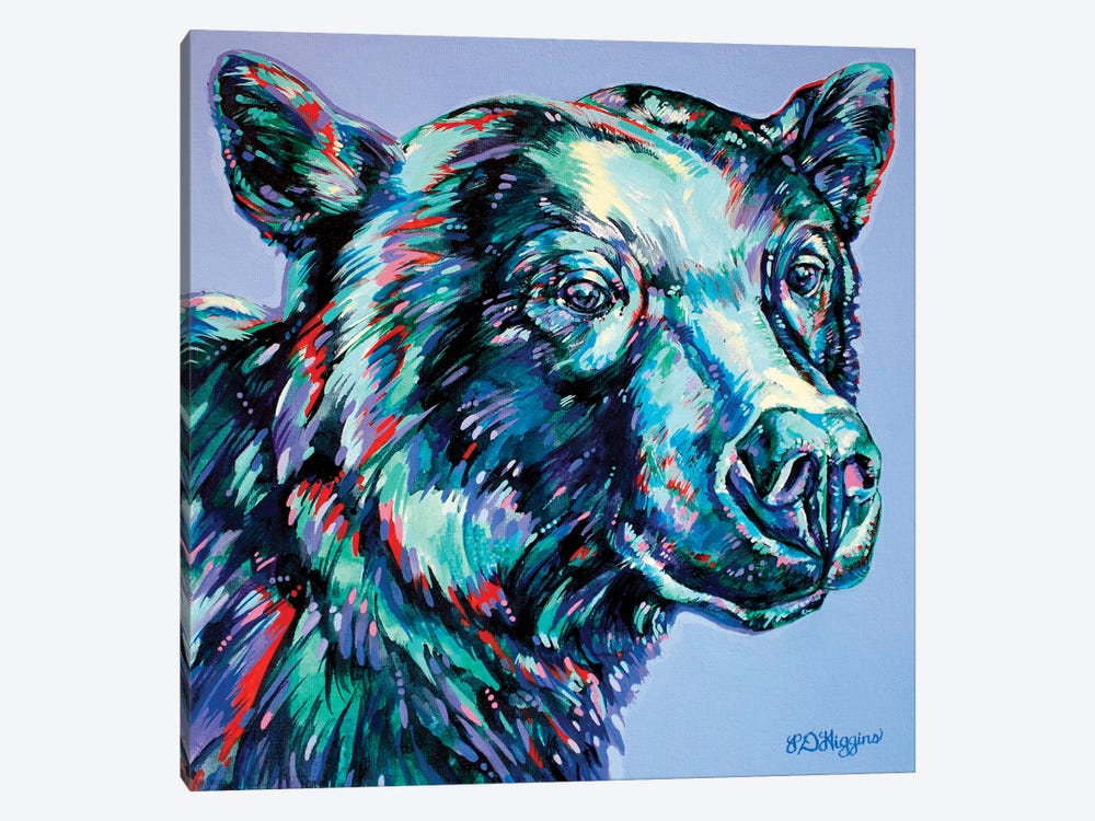 Mauve Bear by Derrick Higgins 1-piece Art Print