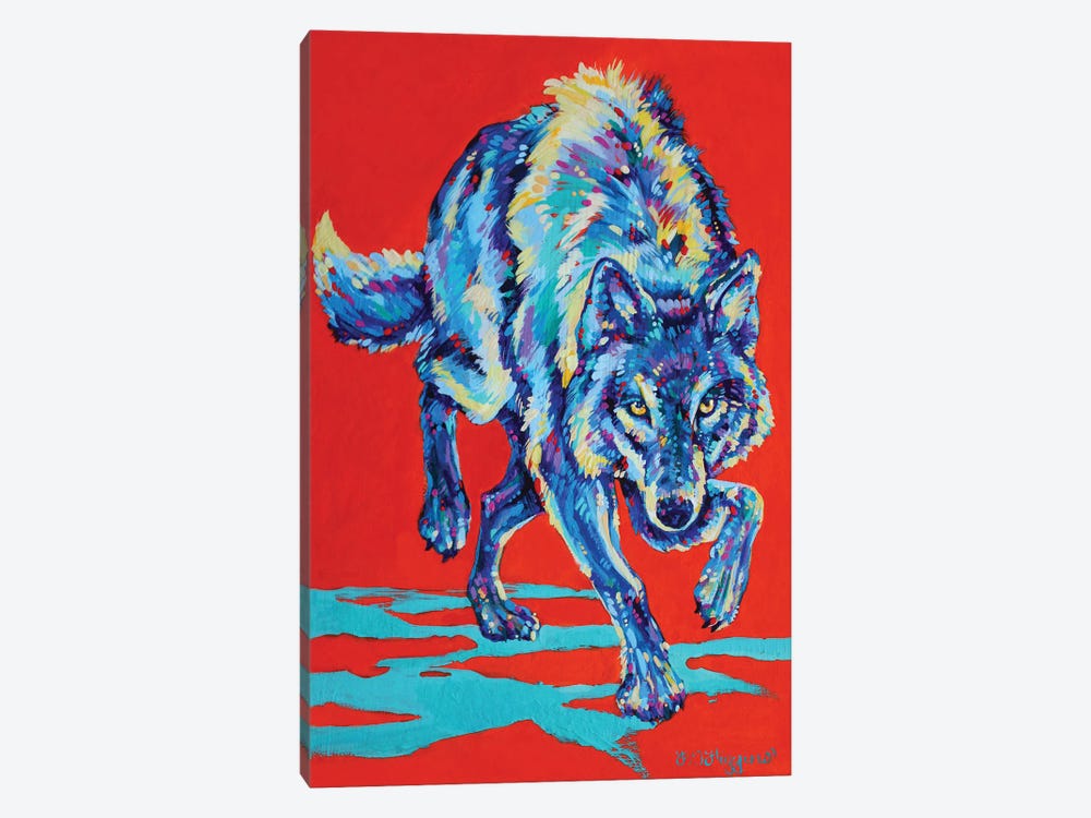Kuskanax Creek Wolf by Derrick Higgins 1-piece Canvas Artwork