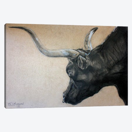 Red Rock Canyon Bull Canvas Print #DHG123} by Derrick Higgins Canvas Art