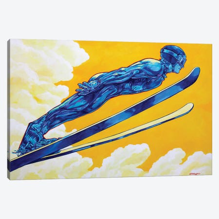 Ski Jumper Canvas Print #DHG126} by Derrick Higgins Canvas Art Print