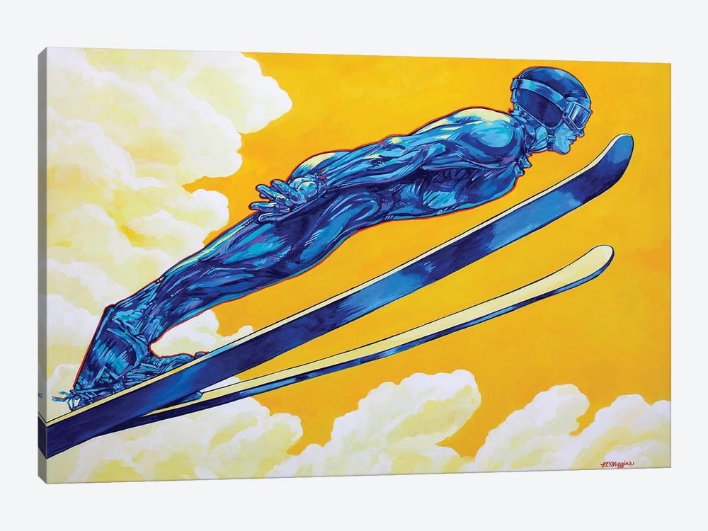 Ski Jumper by Derrick Higgins 1-piece Canvas Art