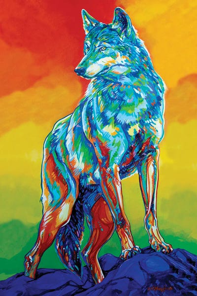 Wolves: Yoho Mountain Matriarch by Derrick Higgins