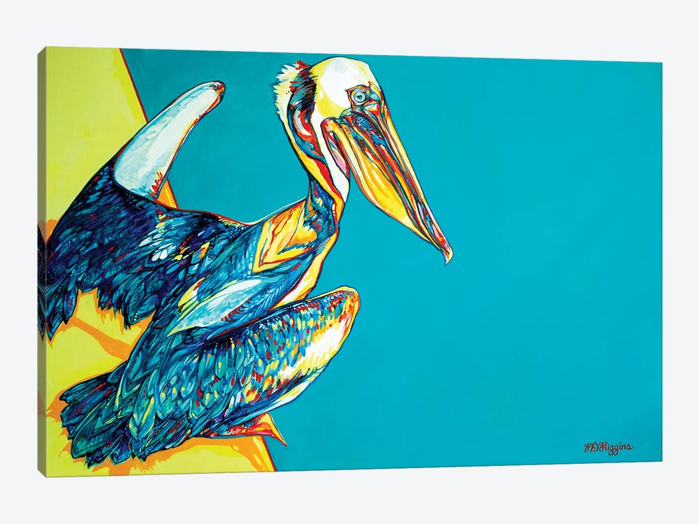 Charleston Pelican by Derrick Higgins 1-piece Canvas Artwork