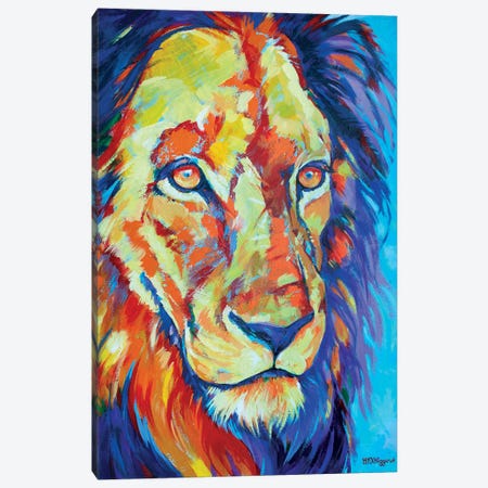 Lion In Winter Canvas Print #DHG134} by Derrick Higgins Canvas Wall Art